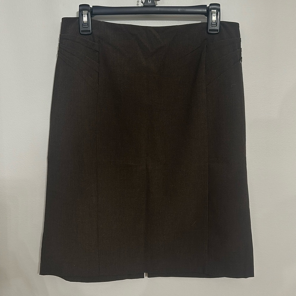 New York & Company Brown Pencil Skirt